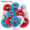 Spider Hero Birthday Party Decoration Plate Cup Banner Balloon Superhero Party Favors Baby Shower Decor Birthday Supplies Gift