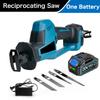 Portable Brushless Reciprocating Saw Handheld Saber Saw Multifunction Metal Wood Pipe Cutting Tool
