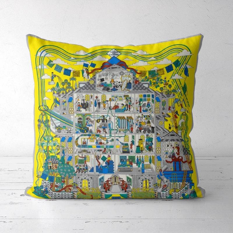 A DropShipping Christmas Pillowcases  Home Decor Printed Cushion Cover Decorative Boho High-end Royal High Quality Europe