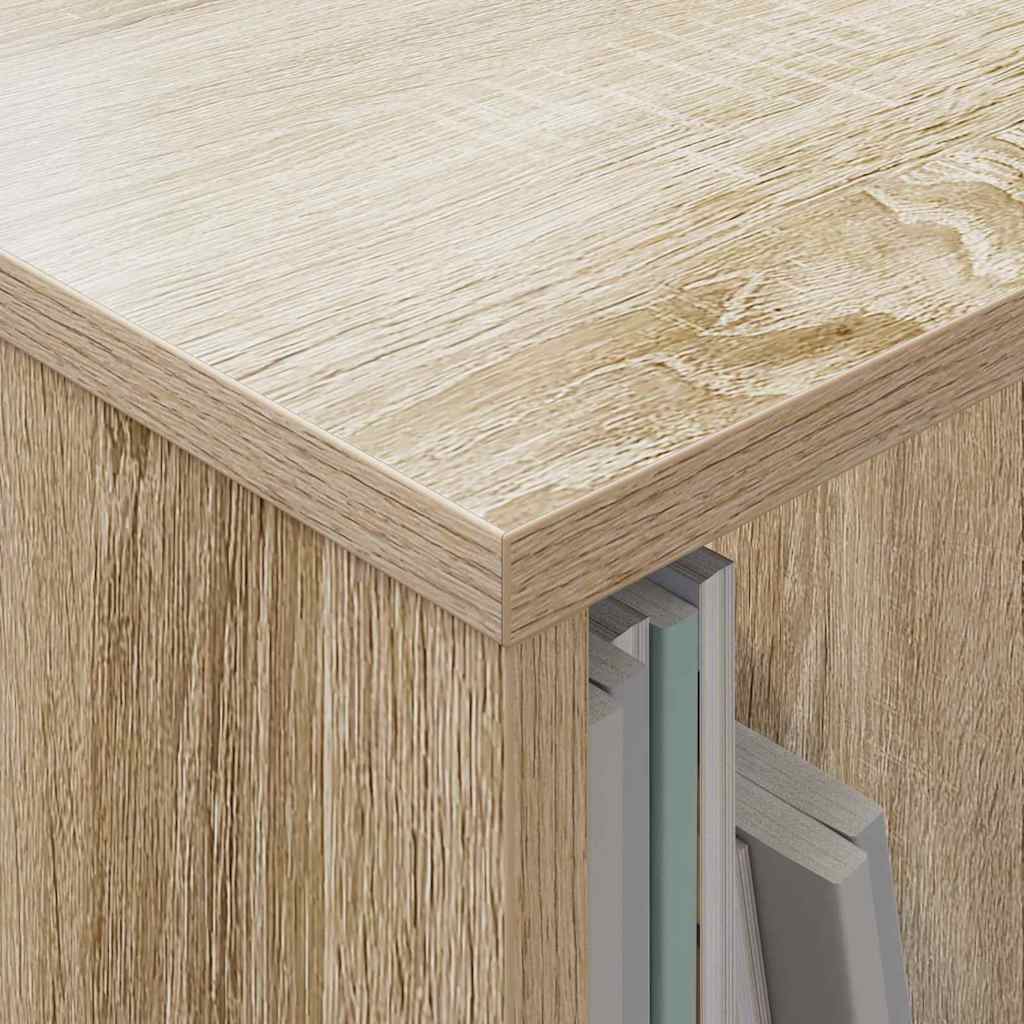Magazine Rack in Sonoma Oak 102 x 30 x 45 cm