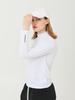 DOYOUKNOWMC Functional Cooling Material Mock Neck White Long Sleeve T-Shirt