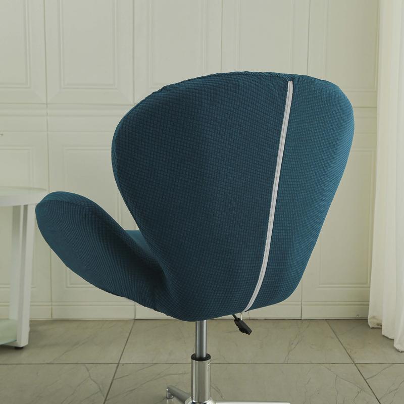 1 Stück Luxus Schminktischhocker für Schlafzimmer Zuhause Damensitz mit Rückenlehne Schwanenförmige Stuhlhusse