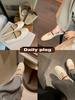 666-7 Soft Surface Round Head Shallow Mouth Single Shoes Thin Word with Flat Bottom Mary Jane Women's Shoes Summer