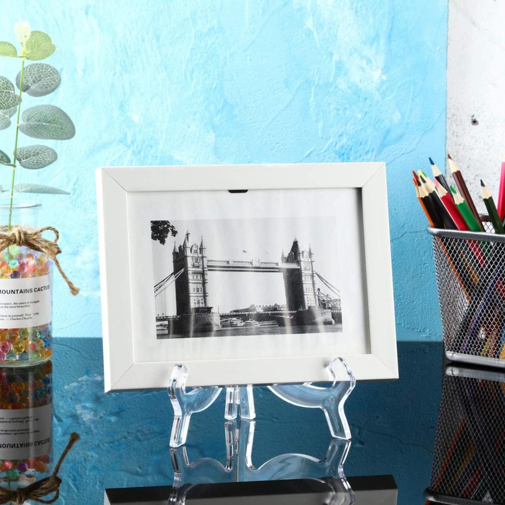 Kitchen Acrylic Decoration Clear Display Stand Picture Frame Stand Plate Holder Easels