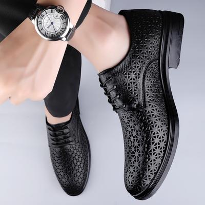 Męskie buty skórzane męskie wygodne buty typu oksford buty na każdy mecz drążone męskie buty codzienne modne klasyczne męskie buty ślubne
