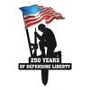Metal Garden Stake Featuring Soldier Silhouette and Flag Design Commemorating 250 Years of Defending Liberty for Outdoor Display