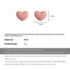 Colorful Heart Earrings Elegant Summer Cute Dangle Ear Accessory for Girls Daily School Shopping