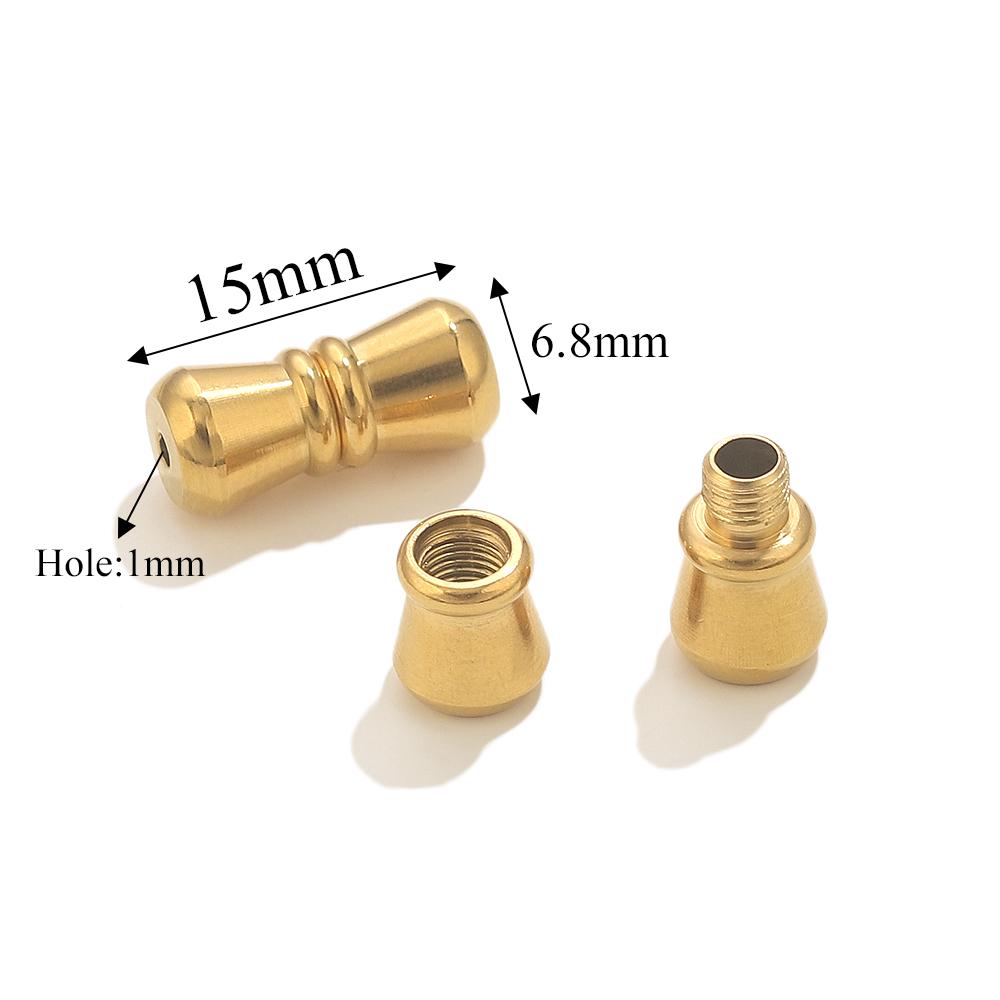 5pcs Stainless Steel Screw Clasps Connectors For Necklace Bracelet Making Supplies DIY Clasps Jewelry Making Craft Accessories