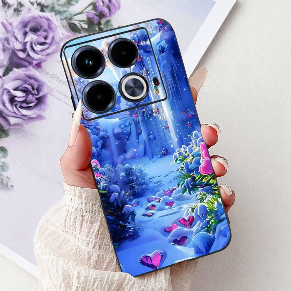 Cute Painting Phone Case For Infinix Note 40 40Pro Pro+ Soft Silicone TPU Back Cover For Infinix Note40 Pro Plus Cases Bumpers