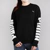 Puma Rebel Crew Sweat FL Printed Casual Fleece Warm Round Neck Pullover Sweatshirt Women Sweatshirt Black 581628-01