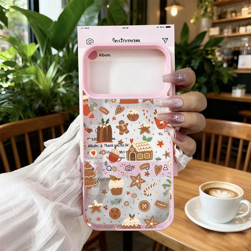 

Winter Christmas Tree Design Pattern Phone Case For iPhone 17 16 Pro Max Air 15 14 13 12 11 XS X XR 7 8 Plus SE2 16e Clear Cover iPhone XS Max