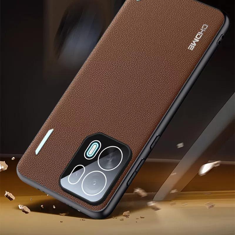 For OPPO K15 Pro Plus Leather Texture Camera Lens Film Protection Case For OPPO K15 Pro+ Soft Silicone Shockproof Cover Bumper