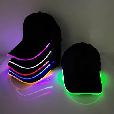 Șapcă de Baseball Reglabilă cu LED-uri Protecție Solară Trei Trepte Șapcă Luminoasă cu LED Accesoriu Costum Pălărie Luminoasă Femei Bărbați
