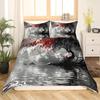 Chinese Style Duvet Cover Sets for Kids Teens Adults Lightweight Quilt Covers Chinese Culture Bedding Set Bedroom Decor No Quilt