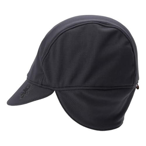 Kapelmuur Thermo Dream Cycling Winter Cap with Ear Flaps, Black, One Size
