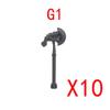 MOC Building Blocks Weapon Toy Accessories Medieval Soldier Knight Figure Ten Spear Crossbow Axe Sword Mini Brick Gift S001 DIY
