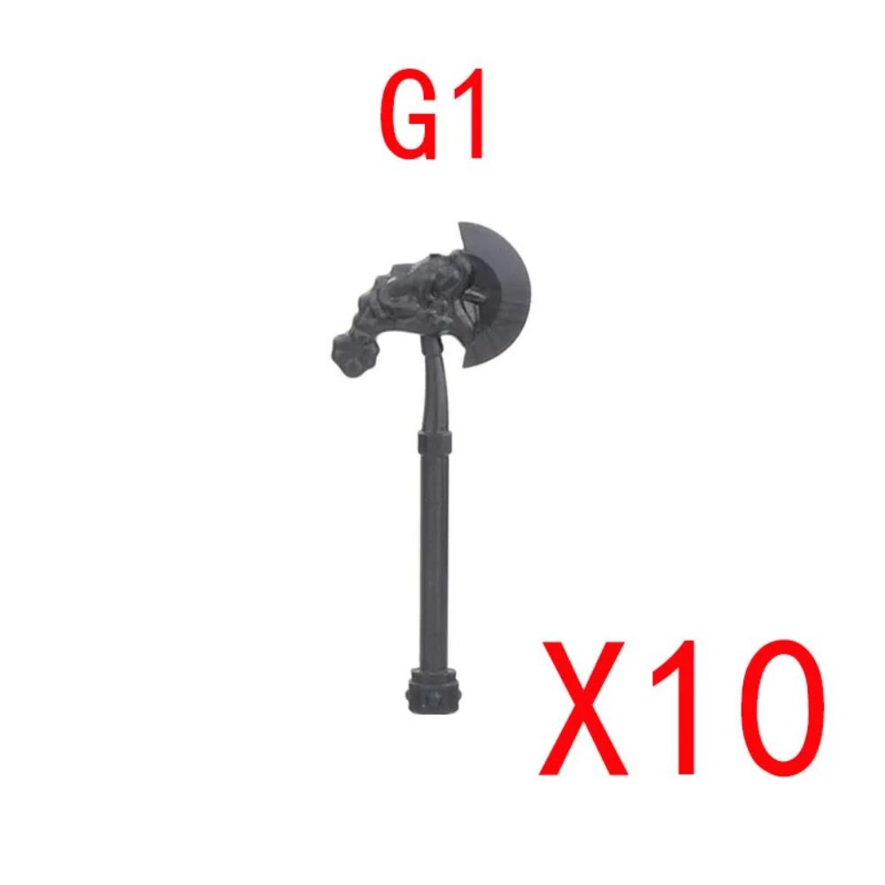 MOC Building Blocks Weapon Toy Accessories Medieval Soldier Knight Figure Ten Spear Crossbow Axe Sword Mini Brick Gift S001 DIY
