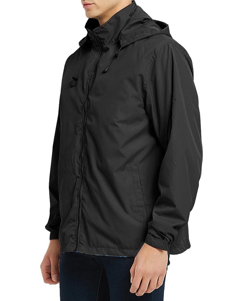 Men's Waterproof Windproof Outdoor Hooded Soft Shell Jacket for Autumn/Winter