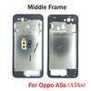 Per OPPO A5s A5Xs A15 A15s A16 A16s A36 A54 A74 A93 A57 A76 4G 5G Telaio Centrale Scocca Cornice + Pulsanti Laterali + Lente Fotocamera