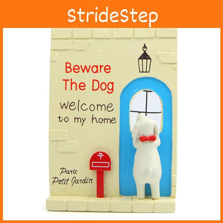 Resin Little Ornament Dog Lying On The Windowsill For Arrangement And Home Decor