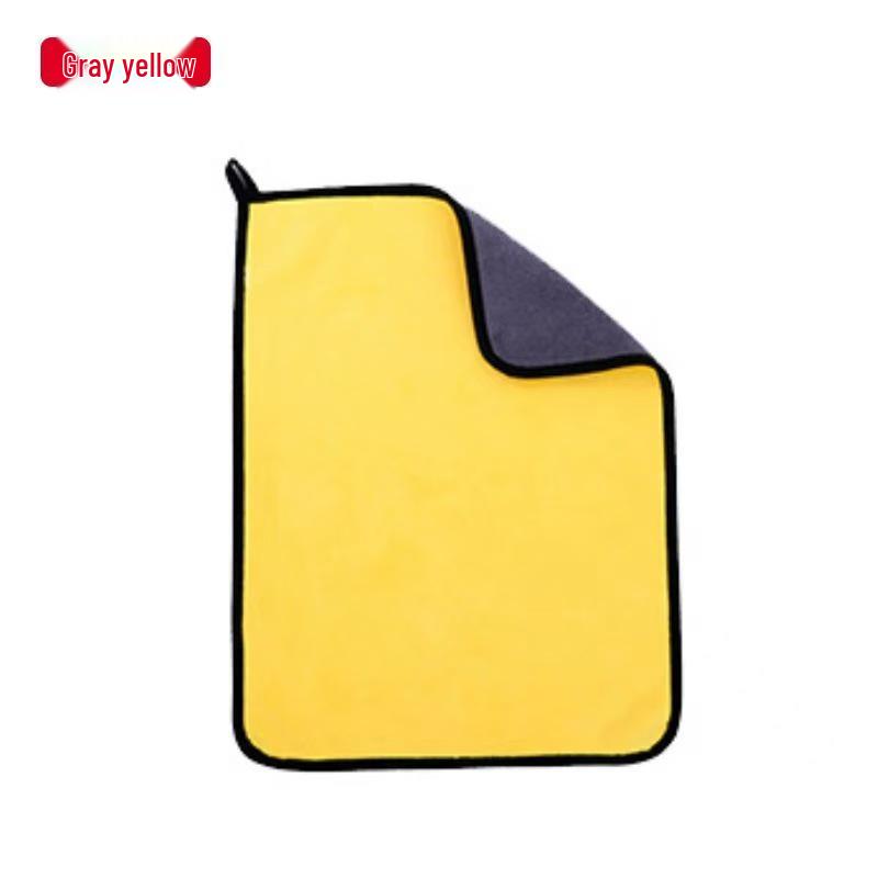 Dual-Layer Coral Fleece Cleaning Cloth - Super Absorbent, No Shedding, Multi-Purpose for Home, Kitchen & Car.