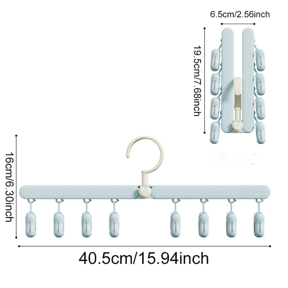 Traceless Laundry Hanger Portable Baby Clothes Hanger Folding Drying Rack  Baby Clothes