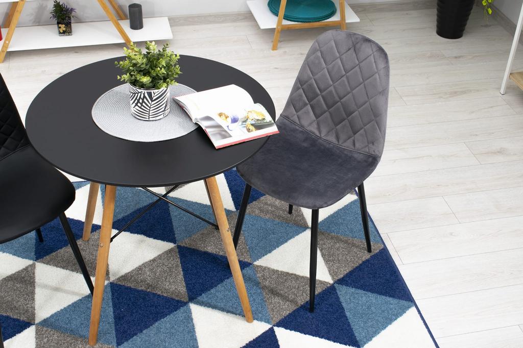 ASTI chair - dark gray velvet x 1