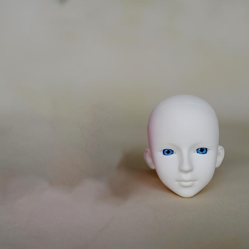 1pc Exquisite 1/3 BJD Doll Head (PVC) - Unpainted DIY Model for Makeup Practice & Doll Craft Ornaments