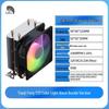 Tianji Feng S20 Colorful Light CPU Cooler, 2 Heatpipes, 115X/17XX/1366 Multi-Platform Compatibility