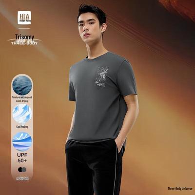 T-shirt a maniche corte HLA da uomo, collaborazione a tre corpi