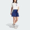 Adidas Originals Women Stripe Graphic Regular Fit Cotton Blend Casual Lifestyle Skirt Blue White IR7470