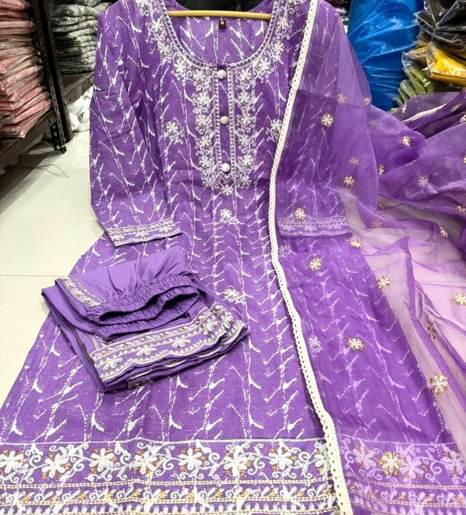 Indian Pakistani Designer Kurta Pant Dupatta Set Bollywood Top Tunic Kurti Salwar Kameez Kurti