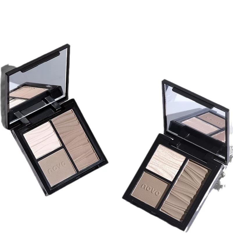 Novo Three-Color Contouring Palette with Highlighter All-In-One