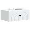 Wall Mounted Nightstand Set 2 pcs White 49 x 34.5 x 20 cm