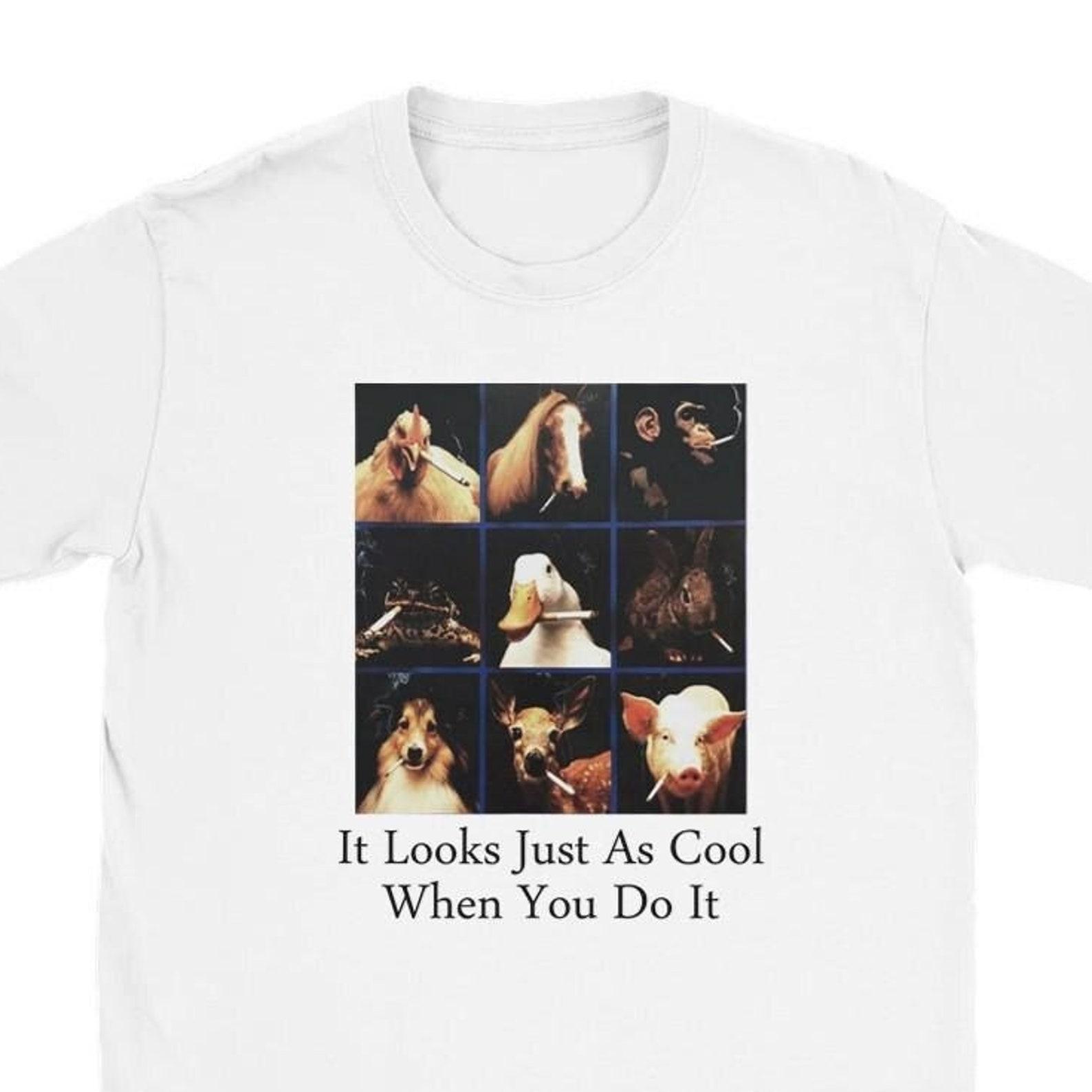 Funny Animals Graphic T-Shirt – Unisex Soft Cotton Tee S
