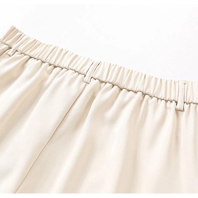 Spodnie Męskie Casualowe Jednokolorowe Proste Luźne na Wiosnę i Jesień Uniwersalne Szerokie Nogawki