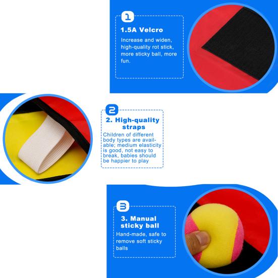 Parent-child Ball Toy Adhesive Exquisite Workmanship Elastic Waistcoat Dodgeball Toy for Game