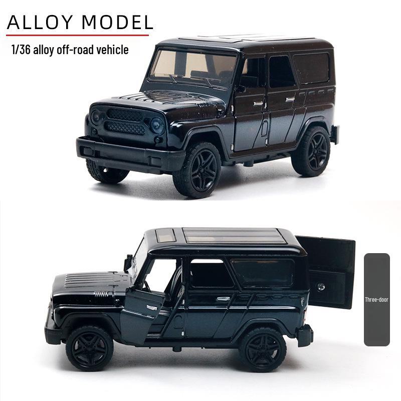 1:36 Alaşımlı Off-Road SUV Model Oyuncak Geri Çekme Fonksiyonlu