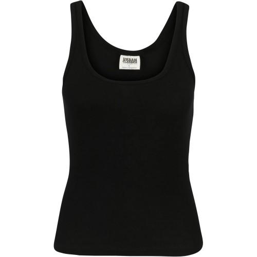 Urban Classics Womens/Ladies Basic Ribbed Organic Tank Top (Pack of 2)