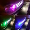 2X T10 W5W 5050 6SMD RGB LED Bulb Car Atmosphere Clearance Lamp for Door Reading Dome Interior Lighting with Remote Control 12V Dome Lights 6