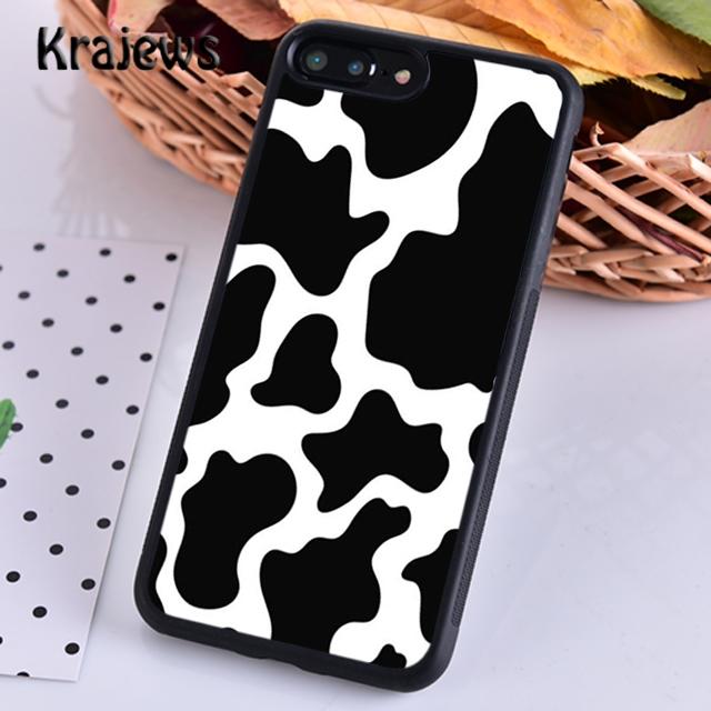 Cow Hide spotted fur Farm Animal Black White For iPhone 17 Air 16 Phone Case Cover 15 SE 14 plus 12 13 pro max
