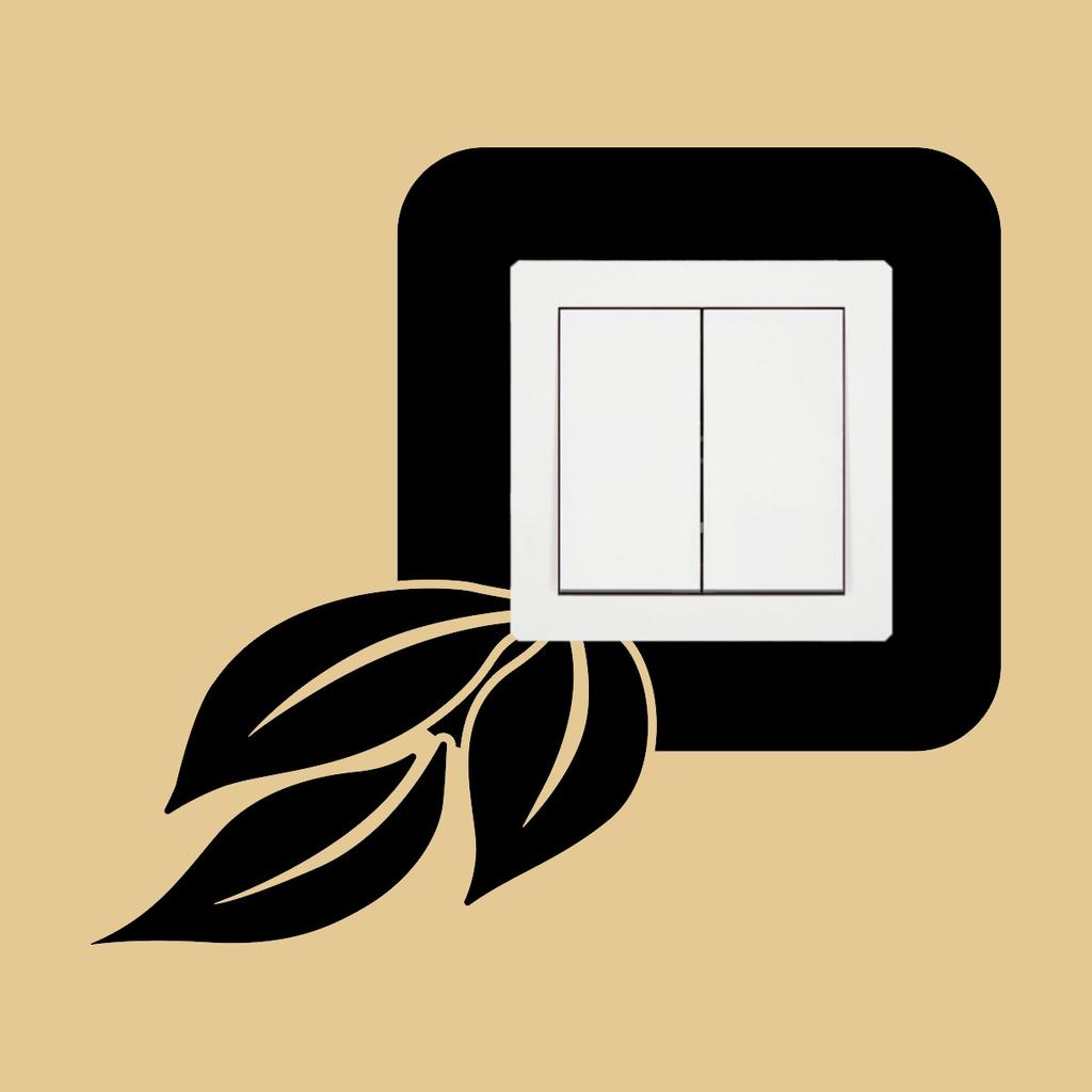Protective Sticker for the Switch - Flower Leaves