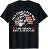 I'm A Simple Old Man I Am Grumpy and I Like Boobs Vintage Unisex T‑Shirt