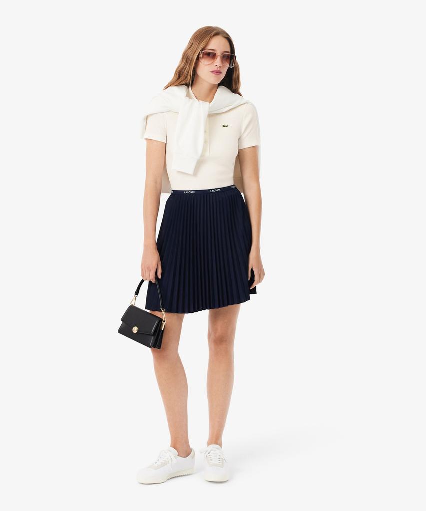 LACOSTE Women'S Slim Fit Rib Knit Polo Shirt Df5377-56G 70V