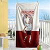 Haaland Beach Towel Super Soft Microfiber Quickdry Fabric Comfortable Lightweight Perfect for Traveling Yoga Camping and Swimming