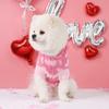 Dog Sweaters Everyday and Valentine's Day Hooded for Small Medium Dogs Turtleneck Pink Dog Sweaters Knit Pullover Pet Sweatershi
