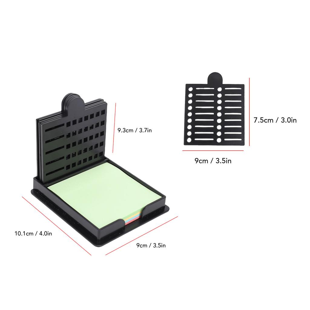 Sticky Note Holder with 5 Stencil Sticky Note Memo Pad Holder for Desk Office Home School Supplies