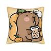 Cute Kapibara Capybara Pillow Case Cartoon Custom Pillow Cover For Sofa Bedroom Home Decor Novelty Cushion Cover