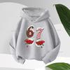 Long Sleeve Graphic Funny 67 Cute Children's Hoodies Hooded Sweatshirt Casual Fashion Novelty Fleece Boy Girl Kid Warm Pullover