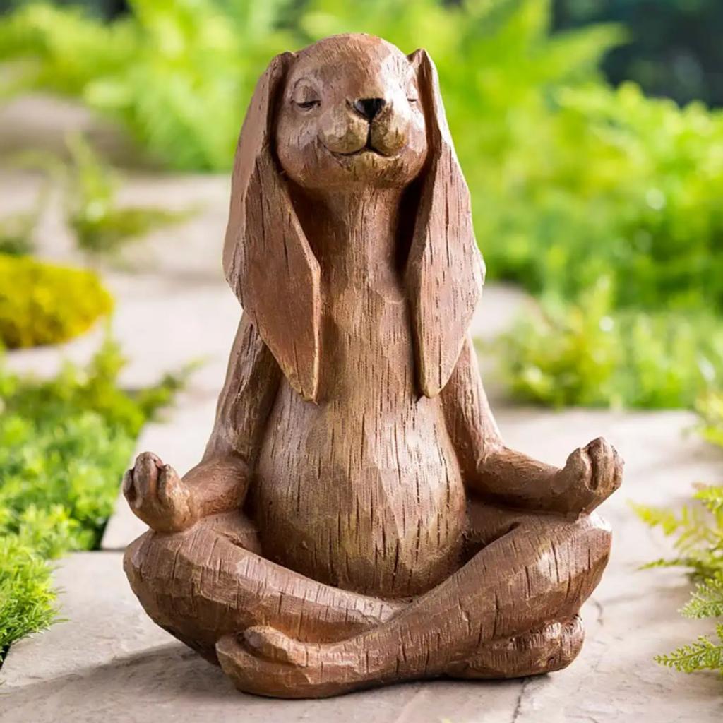Geschenke für Yoga-Liebhaber Kunstharz Terrasse Veranda für Garten Hof Skulptur Büro Meditation niedliches Kaninchen Zuhause Tier Meditierende Yoga-Statue Dekoration für Auto Geschenke für Yoga-Liebhaber Kunstharz Terrasse Veranda für Garten Hof Skulptur Büro Meditation niedliches Kaninchen Zuhause Tier Meditierende Yoga-Statue Dekoration für Auto